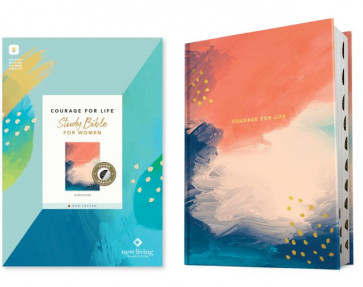 NLT Courage For Life Study Bible for Women, Filament Enabled (Hardcover, Indexed, Red Letter) - Hardcover With printed dust jacket and thumb index