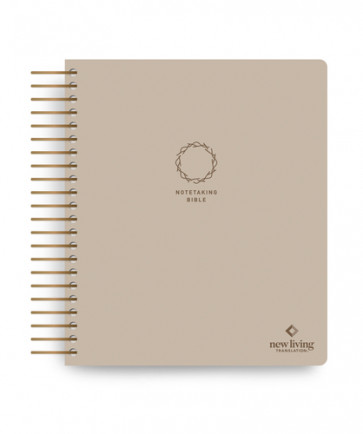 NLT Spiral-Bound Notetaking Bible, Filament Enabled (Hardcover, Classic Tan) - Hardcover Classic Tan Wide margin
