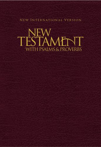NIV, New Testament with Psalms and   Proverbs, Pocket-Sized, Paperback, Burgundy - Softcover