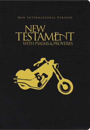 NIV, New Testament with Psalms and   Proverbs, Pocket-Sized, Paperback, Black Motorcycle - Softcover