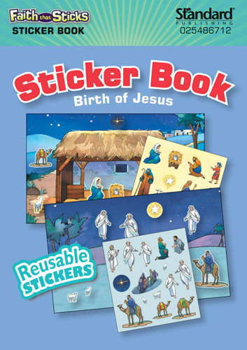 Jesus Born Sticker Bibles At Cost - Birth of Jesus Sticker Book - Stickers - 1-800-778-8865