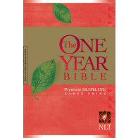 The One Year Bible NIV, Premium Slimline Large Print edition - Hardcover With printed dust jacket