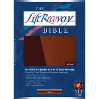 The Life Recovery Bible NLT, TuTone - LeatherLike Dark Brown/Brown TuTone Brown