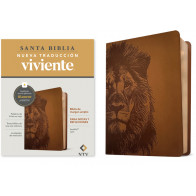 Biblia de margen amplio NTV con Filament (SentiPiel, León, Letra Roja) - LeatherLike Lion With ribbon marker(s)