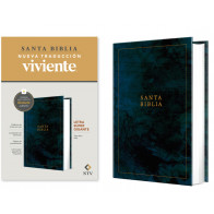Biblia letra súper gigante NTV, con Filament  (Tapa dura, Azul, Letra Roja) - Hardcover With ribbon marker(s)
