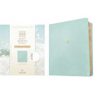 NLT Every Woman's Bible, Journaling Edition, Filament Enabled (LeatherLike, Seafoam Blue, Red Letter) - LeatherLike Seafoam Blue Imitation Leather With ribbon marker(s)