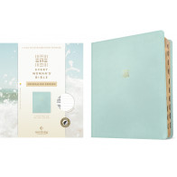 NLT Every Woman's Bible, Journaling Edition, Filament Enabled (LeatherLike, Seafoam Blue, Indexed, Red Letter) - LeatherLike Seafoam Blue Imitation Leather With thumb index