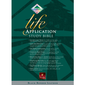 Life Application Study Bible: NLT1 - Bonded Leather Black