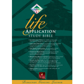 Life Application Study Bible: NLT1 - Sewn Burgundy Genuine Leather