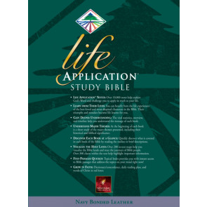 Life Application Study Bible: NLT1 - Bonded Leather Navy