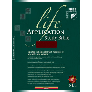 Life Application Study Bible NLT - LeatherLike Burgundy With ribbon marker(s)