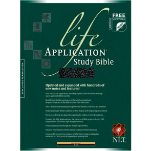 Life Application Study Bible NLT - LeatherLike Black With ribbon marker(s)