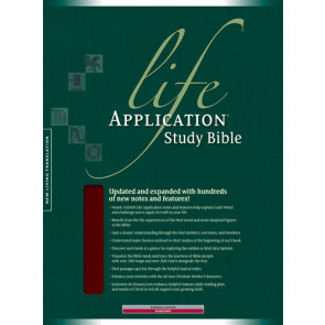 Life Application Study Bible NLT - Bonded Leather Burgundy With ribbon marker(s)