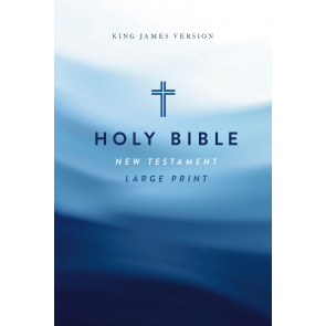 KJV Large Print Outreach New Testament Bible, Cross Softcover, Comfort Print - Softcover