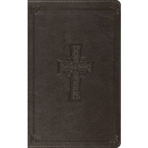 ESV Value Thinline Bible (TruTone, Charcoal, Celtic Cross Design) - Imitation Leather