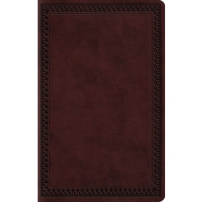 ESV Large Print Value Thinline Bible (TruTone, Mahogany, Border Design) - Imitation Leather