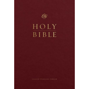 ESV Pew and Worship Bible, Large Print (Hardcover, Burgundy) - Hardcover