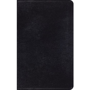 ESV Thinline Bible (Black) - Genuine Leather With ribbon marker(s)