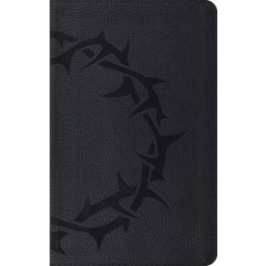 ESV Thinline Bible (TruTone, Charcoal, Crown Design) - Imitation Leather With ribbon marker(s)