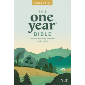 The One Year Bible NLT, Large Print Thinline Edition  - Softcover