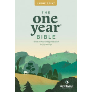 One Year Bible NLT, Large Print Thinline Edition (Softcover) - Softcover