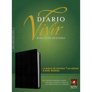 Biblia de estudio del diario vivir NTV (Piel fabricada, Negro, Letra Roja) - Bonded Leather With ribbon marker(s)