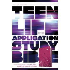 NLT Teen Life Application Study Bible (LeatherLike, Pink) - LeatherLike Pink Fields With ribbon marker(s)