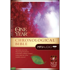 One Year Chronological Bible NLT, MP3 (Audio Disc) - Audio disc