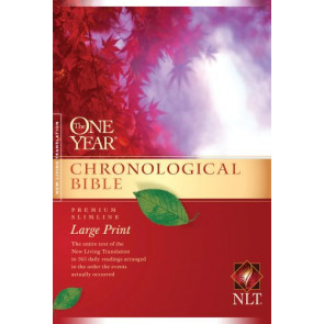 One Year Chronological Bible NLT, Premium Slimline Large Print (Softcover) - Softcover