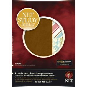 NLT Study Bible, Quilt TuTone  - LeatherLike Cinnamon/Quilt With ribbon marker(s)