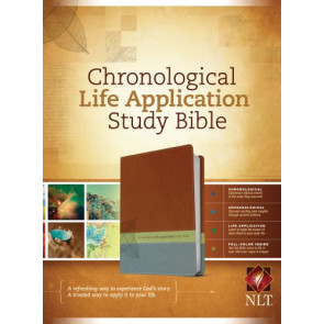 NLT Chronological Life Application Study Bible, TuTone (LeatherLike, Brown/Green/Dark Teal) - LeatherLike Green/Dark Teal With ribbon marker(s)