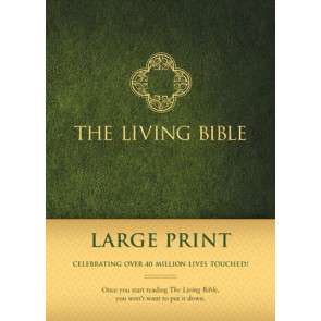 The Living Bible Large Print Edition  - Hardcover Green
