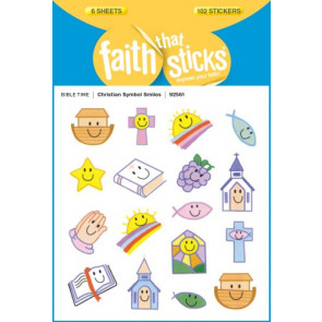 Christian Symbol Smiles - Stickers