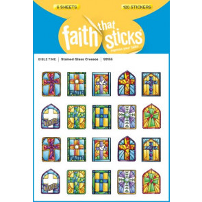 Stained Glass Crosses - Stickers