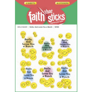 Smile, God Loves You a Bunch - Stickers