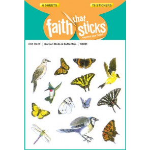 Garden Birds and Butterflies - Stickers