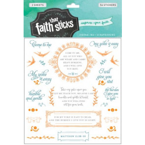 Matthew 11:28-30 - Stickers