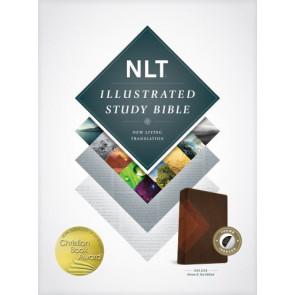 Illustrated Study Bible NLT, TuTone  - LeatherLike With thumb index and ribbon marker(s)