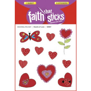 Hearts of Love, Puffy - Stickers