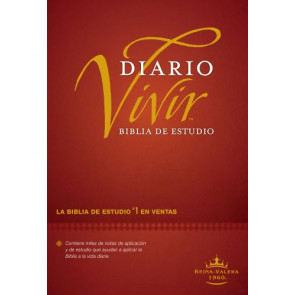 Biblia de estudio del diario vivir RVR60 (Tapa dura, Vino tinto, Letra Roja) - Hardcover Burgundy