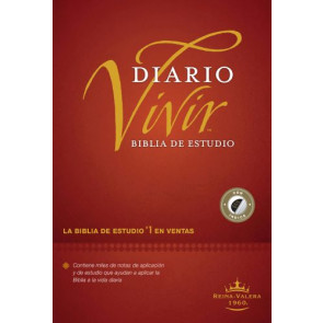 Biblia de estudio del diario vivir RVR60 - Hardcover Burgundy With thumb index