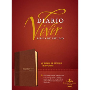 Biblia de estudio del diario vivir RVR60 - LeatherLike Brown/Tan With ribbon marker(s)