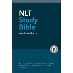 NLT Study Bible  - Hardcover Twilight Blue Cloth With thumb index