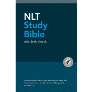 NLT Study Bible (Hardcover Cloth, Blue, Indexed, Red Letter) - Hardcover Twilight Blue Cloth With thumb index