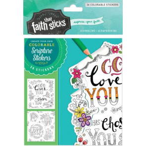 1 Thessalonians 1:4 Colorable Stickers - Stickers