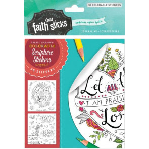 Psalm 103:2 Colorable Stickers - Stickers