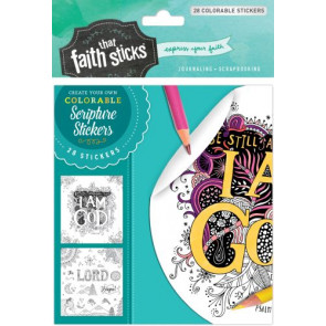 Psalm 46:10 Colorable Stickers - Stickers