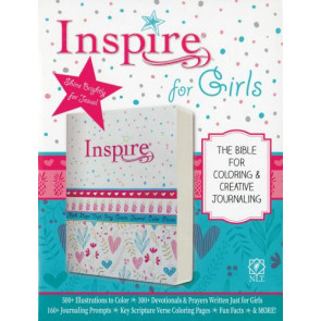 Inspire Bible for Girls NLT  - Softcover Wide margin