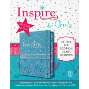 Inspire Bible for Girls NLT  - Hardcover With ribbon marker(s) Wide margin