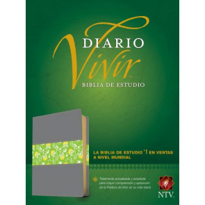 Biblia de estudio del diario vivir NTV  - LeatherLike Gray With ribbon marker(s)